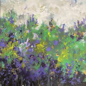 Oliver Heubeck, Lavendel Acryl auf Leinwand